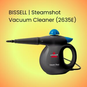 BISSELL Steamshot 1050W Steam Vacuum Cleaner (2635E)-2 years manufacturing warranty Silent Performer Cyclonic Vacuum Cleaner, Blue